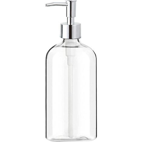 Seifenspender aus Klarglas mit Pumpe, 473 ml (16 oz) nachfüllbarer Flüssigseifenspender für die Hände -- (1/5)