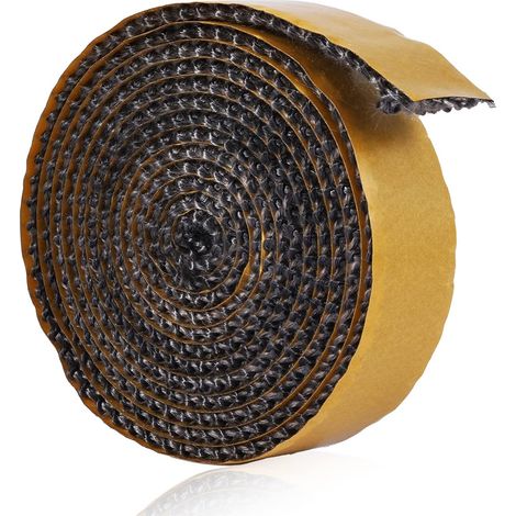 Joint de Cheminée Autocollant, 3 mm x 2,5cm x 2m Joint Fibre Verre Plat Joint de Poêle à Bois Joint pour Insert de Cheminée pour Poêles de Cheminée, Joint Pour Poele a Bois (1/5)