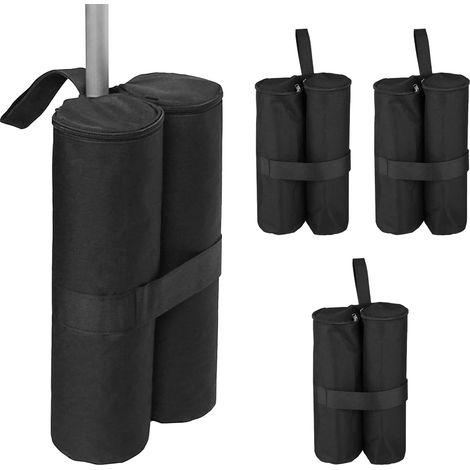 Pavillon Sacs de Sable Jeu de 4, Pavillon Poids Remplissables d'eau, 600D Oxford Fabric Pavillon Pièces de Rechange Sacs de Sable pour Toute Tente Gazebo Pop-up (1/5)