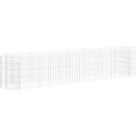 Maison Exclusive - Gabionen-Hochbeet Verzinktes Eisen 260x50x50 c