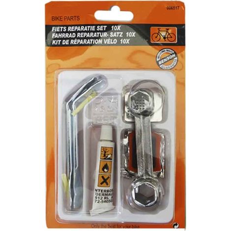 Kit base di riparazione ruota bicicletta 10 pezzi XQMAX