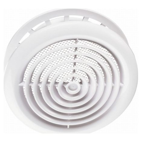 Aérateur MW100KSE - diffuseur de plafond avec grille 100 mm, blanc (1/2)