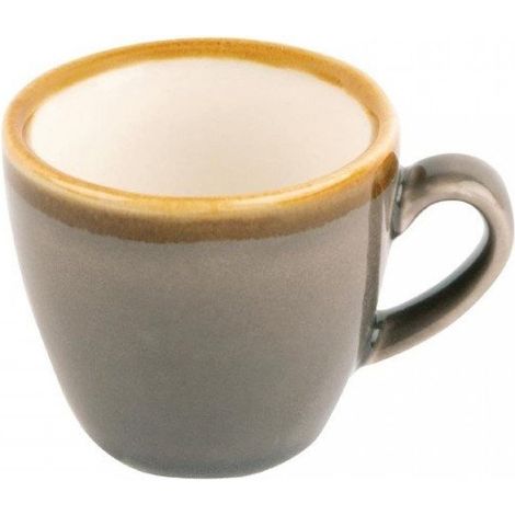 Lot de 6 tasses à cappuccino 85 ml, en porcelaine grise (1/4)
