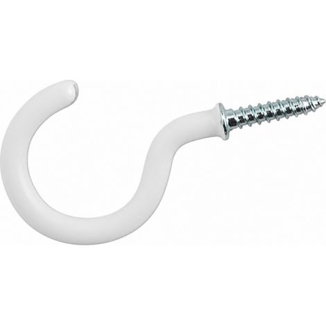 Haken Stahl weiß rilsanisiert 3.5 x 20 sc, 7 Stück
