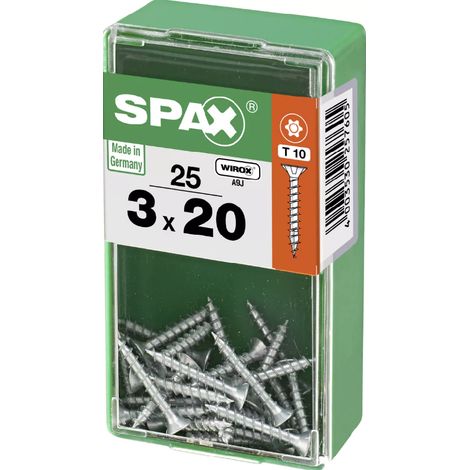 Spax Universalschrauben 3.0 x 20 mm TX 10 - 25 Stk. Spanplattenschrauben & Holzbauschrauben (1/4)