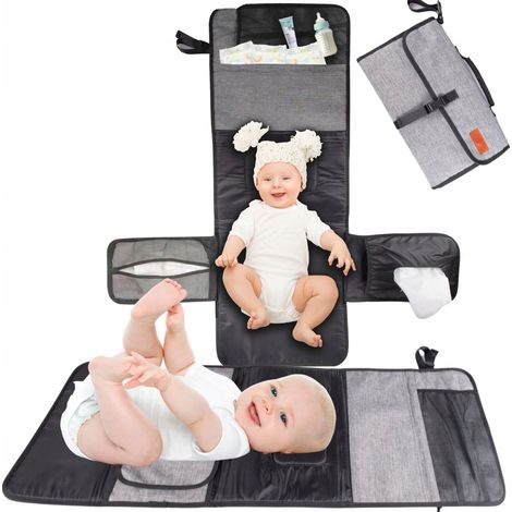 Tapis à langer pour bébés, de voyage, pliable, en organza (1/5)
