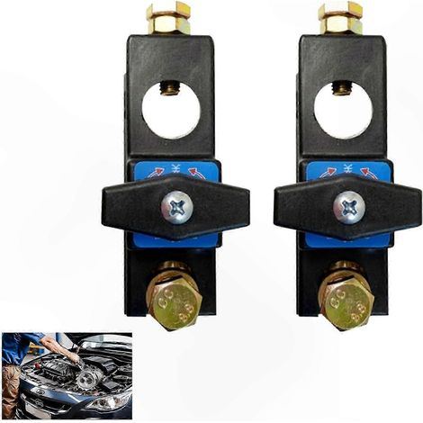 Interrupteur de gestion de batterie pour véhicule, lot de 2, sectionneur de commande d'alimentation pour usage automobile (1/4)