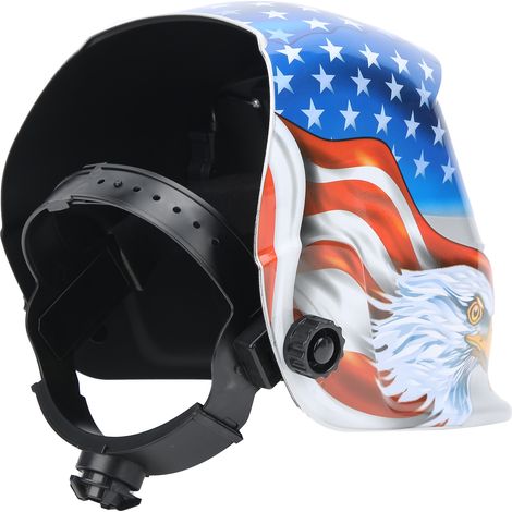 Elektrischer Schweißhelm mit Solarbetrieb, automatischer Abdunkelung und am Kopf befestigter Schutzabdeckung 20914 (1/5)