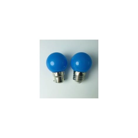 Lot de 10 Ampoules LED B22 1W G45 Couleur Bleue Mini Globe Baïonnette Décoration Mariage Halloween Noël (1/3)
