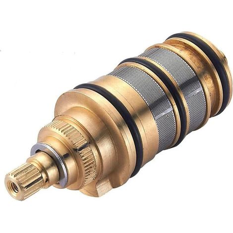 Kit de réparation de cartouche thermostatique en laiton pour mitigeur de douche à barre SPORTARC - Poignée de robinet de mélangeur de bain thermostatique - Kit de réparation de cartouche de robinet de (1/5)