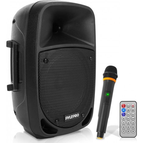 Enceinte Bluetooth Portable 800W Haut Parleur Bluetooth avec Subwoofer, Lumières et Indicatrices de Batterie LED avec Batterie Rechargeable, Lecteur MP3/USB/SD, Microphone sans Fil UHF, Noir (1/5)