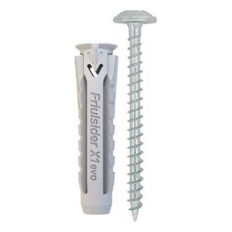 50 x CHEVILLE VIS TBL AGRAGÉE X1 EVO Dimensions : Cheville 8x40 Vis 5x50