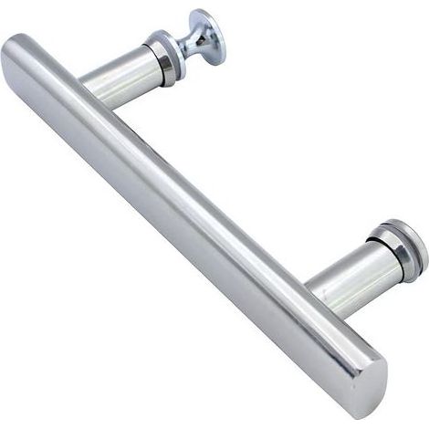 Poignée de porte de douche carrée en acier inoxydable 304 - Poignée de porte de douche carrée en verre - Pièce de rechange pour cabine de douche, cabine de douche - 145 mm de trou à trou (1/5)