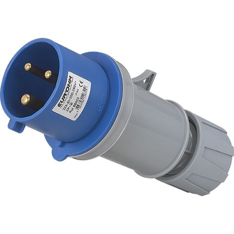 Fiche industrielle mâle mobile droite 2P+T 32A étanche IP44