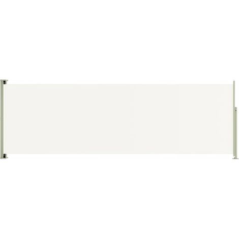 Tenda da sole laterale retrattile/schermo privacy per patio giardino terrazza balcone 200 x 600 cm crema 020007364