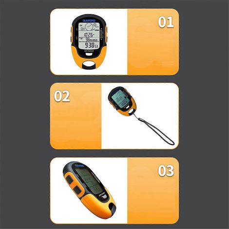 Altimètre GPS numérique multifonction LCD, baromètre, boussole (1/5)
