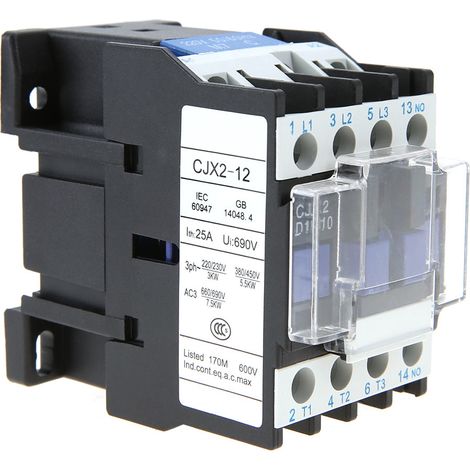 CJX2-1210 Hochempfindlicher industrieller Wechselstromschütz 220 V 12 A (1/5)