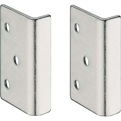 Cyclingcolors – Lot de 2 gâches à équerre pour serrure bec de cane en applique – Acier robuste pour portes intérieures – Durabilité et résistance accrue (1/2)
