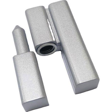Charnière de porte en alliage de zinc noir CL2032L, robuste, pivotement fluide, finition moderne et durable, 1 pièce (1/5)