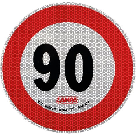 Contrassegno limite velocità - 90 Km/h (1/2)
