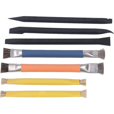 Kit de Réparation Électronique avec Spudger Double Tête et Brosse - ABS et Acier Inoxydable (1/5)
