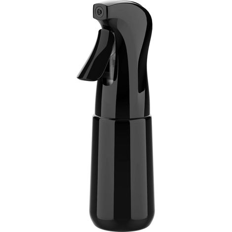 Pulvérisateur d’Eau 200 ml Noir – Brume Fine, Spray Réutilisable pour Cheveux, Plantes, Visage et Nettoyage (1/4)