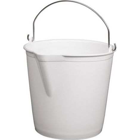ALUMINIUM ET PLASTIQ - Seau à bec 13l d29 blanc alimentaire (1/3)