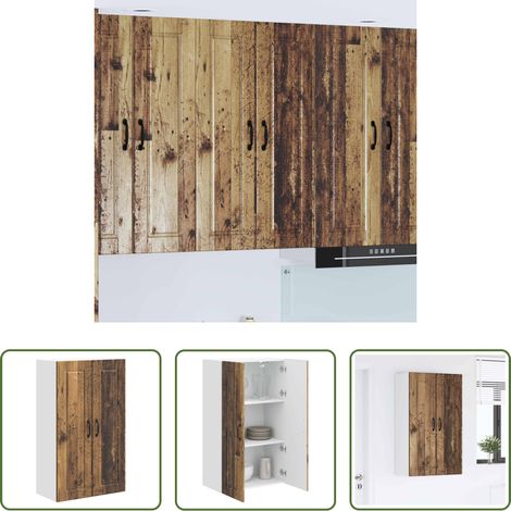 vidaXL Küchenregal Holz - Küchenschrank mit Regal Altholz 60 x 31 x 100 cm Holzwerkstoff (1/5)