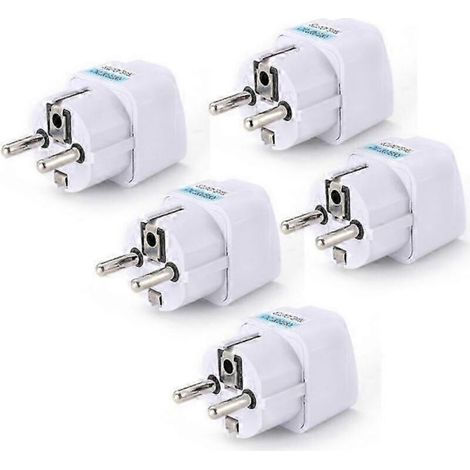 Adattatori per prese standard europee, adattatori da spina tedesca a europea, adattatori da viaggio universali 10A 250V, prese di corrente standard europee (1/5)