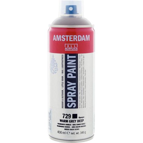 Bombe de peinture Amsterdam 400 ml gris chaud foncé (1/2)