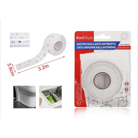 Nastro Adesivo Sigillante Antimuffa 38mm X 320cm Bianco con Simboli Mare Beautiful Sea (1/2)