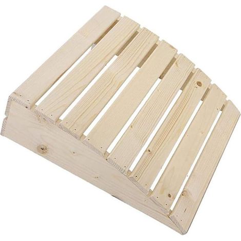 Oreiller incurvé en pin blanc pour sauna, repose-tête ergonomique pour la relaxation au sauna, 39 cm, 36 cm, résistant à la chaleur, design compact, facile à nettoyer, bois naturel (1/5)