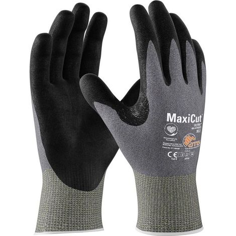Schnittschutzhandschuhe MaxiCut® Ultra™ 44-4745D Größe 9 hellgrau/schwarz EN 388 PSA-Kategorie II (1/4)