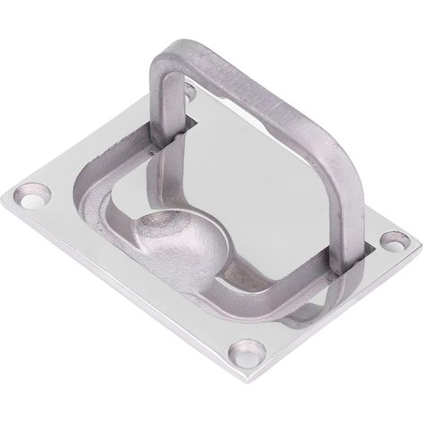 Poignée De Trappe - Acier Inoxydable 316 - Pour Bateau Yacht Marine - Encastrée Affleurante - 96 x 69 mm - 1 Pièce (1/5)