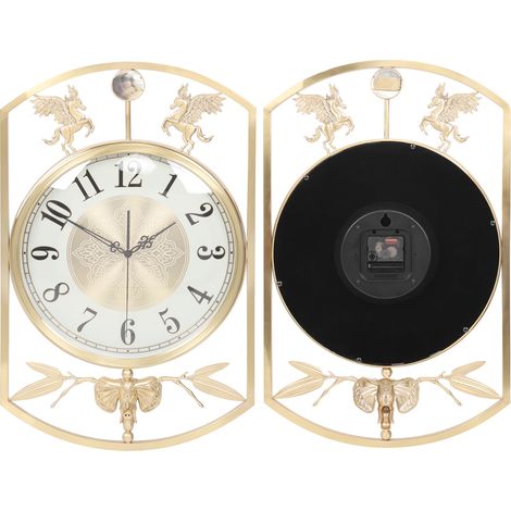 Wanduhr mit einzigartiger Pferdeform, arabischen Ziffern und Quarzwerk zur Dekoration Ihres Zuhauses (1/5)