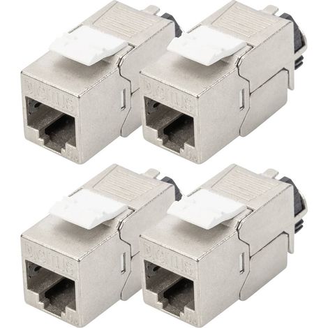 Digitus DN-93617-4 Module RJ45 encastrable Keystone CAT 6a 4 pc(s) Y226223 (1/5)