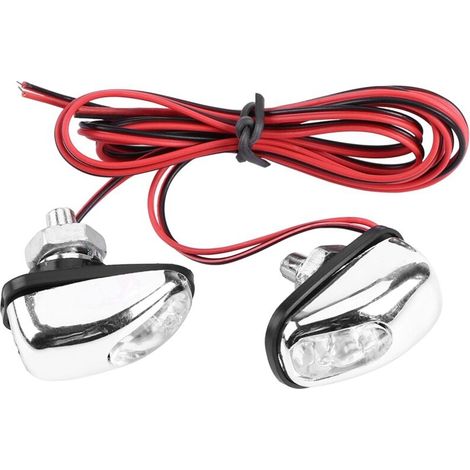Lampe à LED de Voiture, Universelle 1 Paire de Capot d'essuie-Glace 12 V LED de buse de pulvérisation d'eau de Pare-Brise lumière de Lave-Glace (1/5)