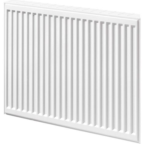 Stelrad – Radiateur panneau rayonnant acier 765W – Dimensions H700xL500 – Finition blanche RAL 9016 – Raccordement 4 orifices F 15x21 (1/6)
