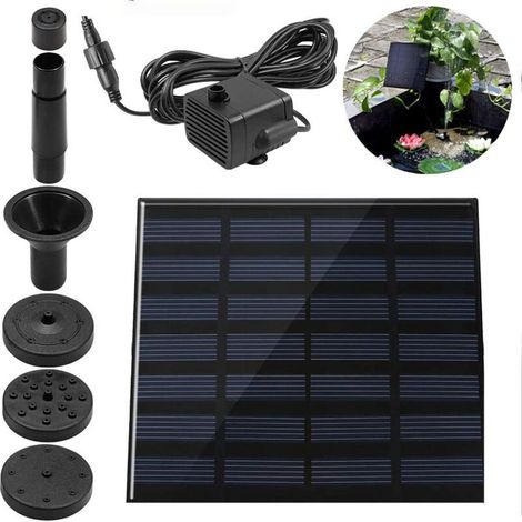 Solarpumpe für Teiche, Springbrunnenpumpe, Solarpumpe für Gartenbrunnen, Zierbrunnen für Miniteiche und Landschaftsgestaltung (1/5)