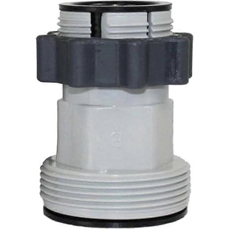 Adaptateur de conversion pour tuyau de piscine Intex 10722 (1,5 pouce) vers interface filetée de 1,25 pouce de diamètre extérieur (1/5)