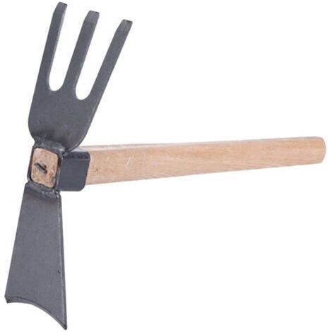 Motoculteur manuel - Lame en acier au carbone - Robuste pour desserrer, désherber et creuser - Manche ergonomique en caoutchouc - Résistant à la rouille (1/4)