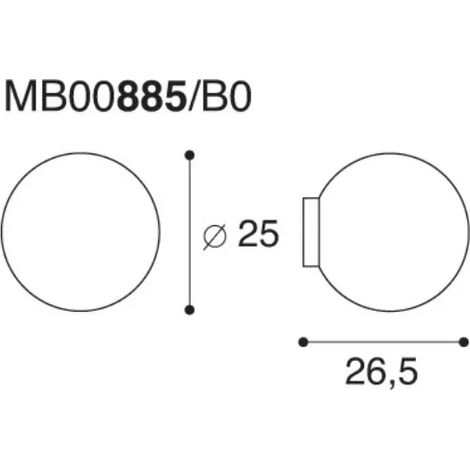 POMOLO 885 B D.25 CROMO LUCIDO (1/2)