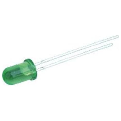 LED verte 5mm 12v 1800mcd 30º 12.675/5/12/v