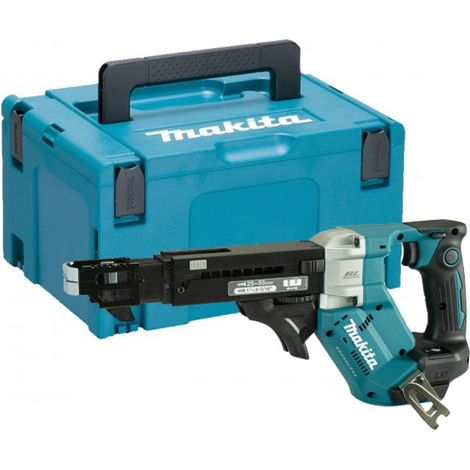Makita DFR551Z-MAKPAC LXT 18v Brushless Auto Feed Screwdriver Li-Ion Bare + Case (1/3)