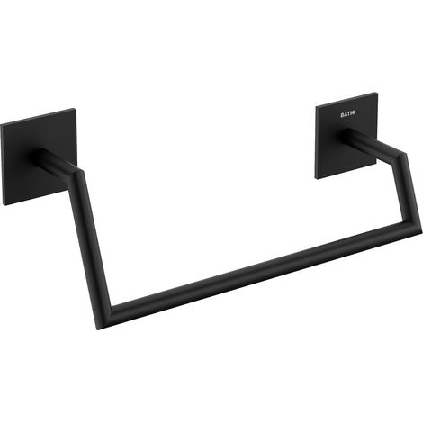 COSMIC Stick porte-serviette de salle de bain barre de serviette noir mat type d'installation murale type de fixation seulement adhésif (1/3)