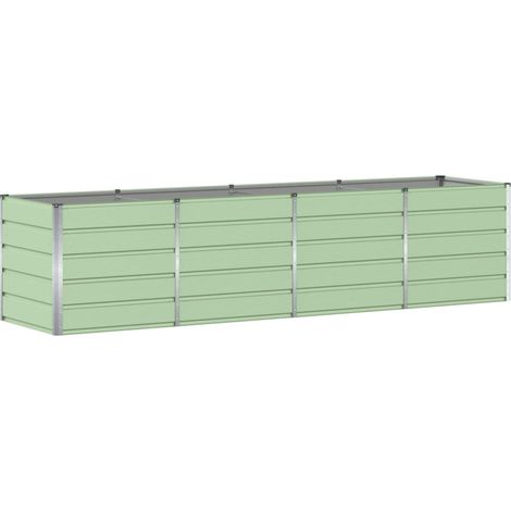 Maison Exclusive - Jardinera Verde 320 x 80 x 75 cm Acero