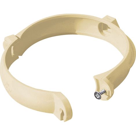 Collier à bride pour gouttière PVC 25 sable (1/3)