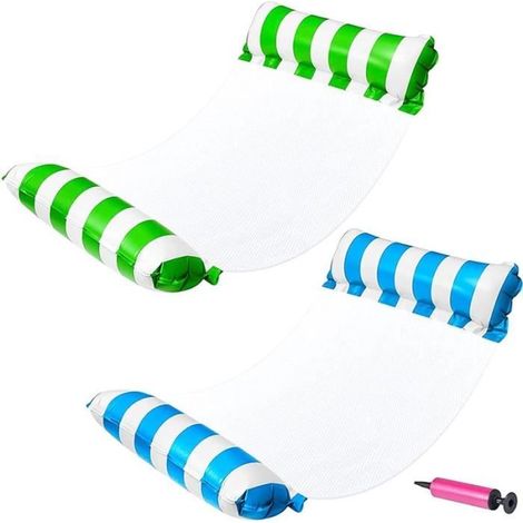 Hamac Flottant - FOLAYA - Modèle 4 en 1 - PVC Doux - 66 x 150 cm - 2 Personnes (1/4)
