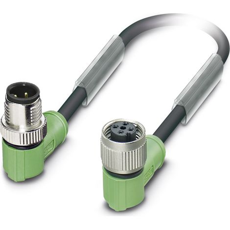 Phoenix Contact 1539460 Sensor-/Aktor-Steckverbinder, konfektioniert M12 Stecker, gewinkelt, Buchse,
