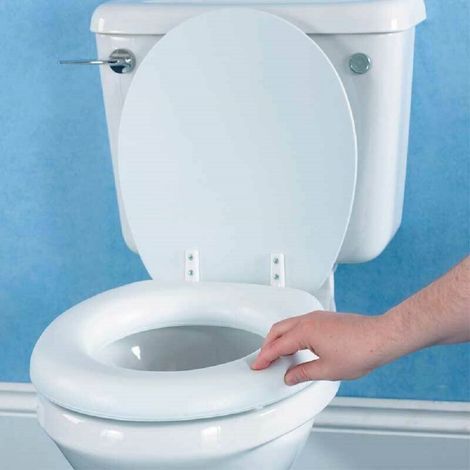 Cleafe - Copriwater Sedile Wc Copri Sedile Morbido Soft Misura Universale Colore Bianco - (1/3)